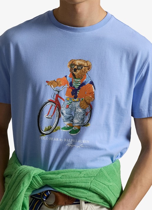 Ralph Lauren T-shirt met print - detail 4 austin blue-summer bear-zyh7