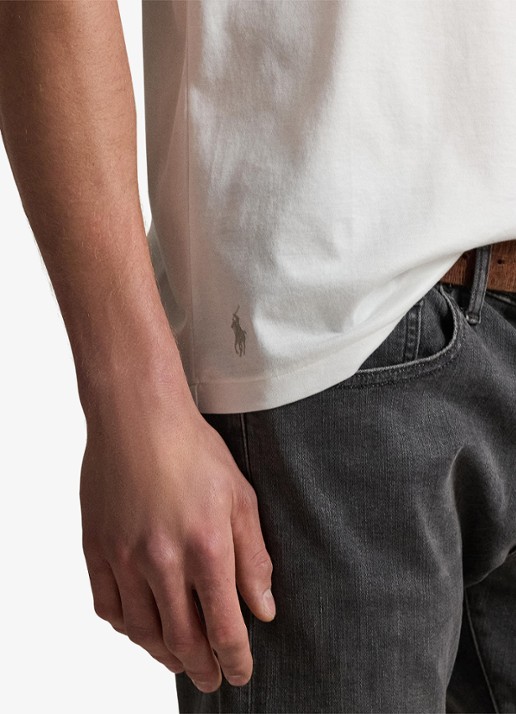 Ralph Lauren T-shirt met ronde hals - detail 2 white / wit
