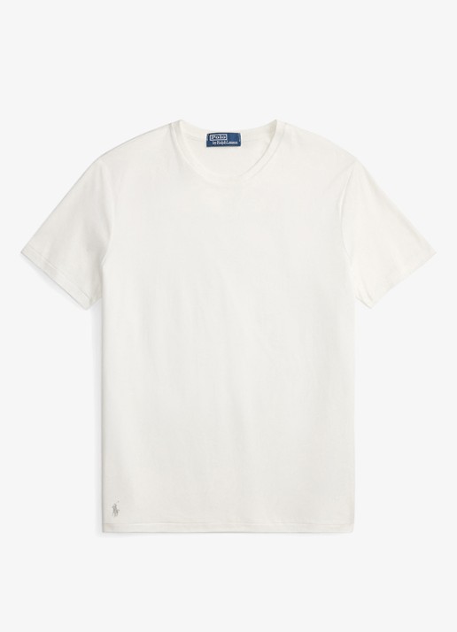 Ralph Lauren T-shirt met ronde hals - voorkant 3 white / wit