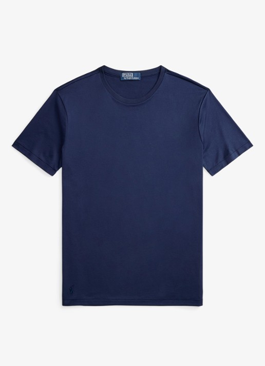 Ralph Lauren T-shirt met ronde hals - voorkant donkerblauw