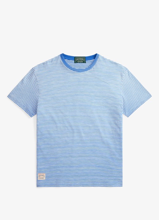 Ralph Lauren T-shirt met streepprint - voorkant 4 dakota blue multi-zypr