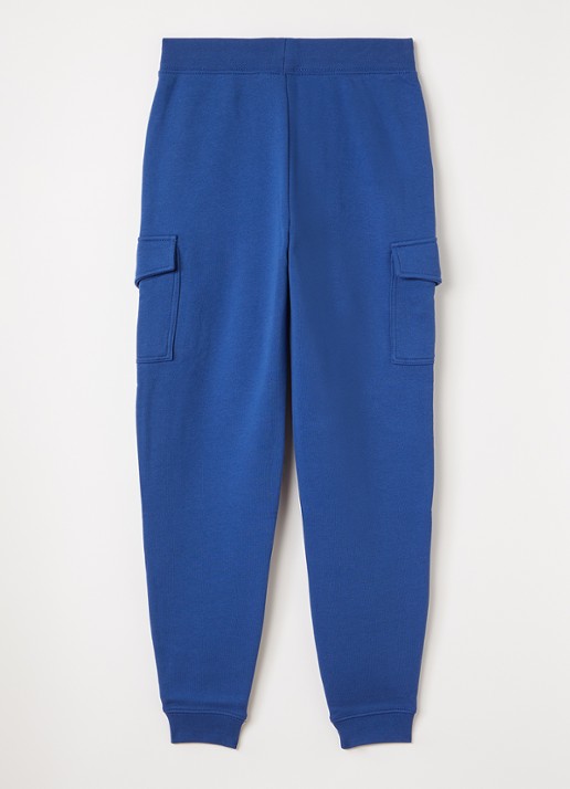 Ralph Lauren Tapered fit joggingbroek met klepzakken - voorkant 2 blauw