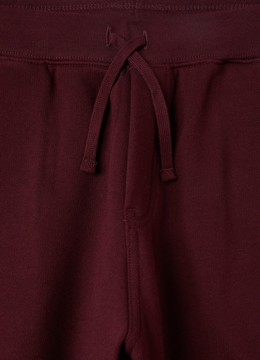 Ralph Lauren Tapered fit joggingbroek met logoborduring - detail bordeauxrood