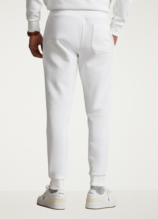 Ralph Lauren Tapered fit joggingbroek met logoborduring - achterkant 4 white / wit