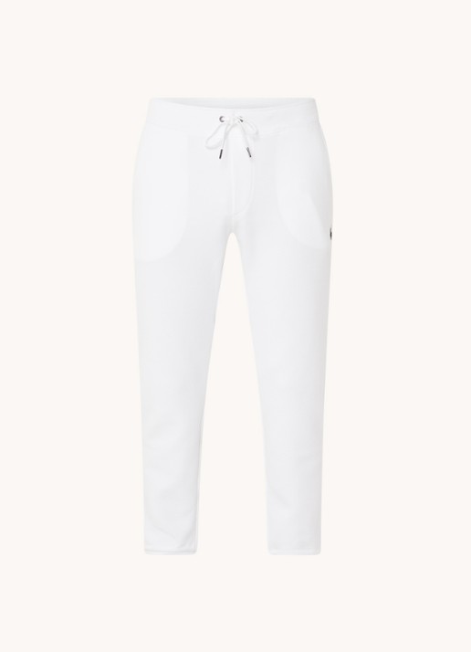 Ralph Lauren Tapered fit joggingbroek met logoborduring - voorkant 3 white / wit