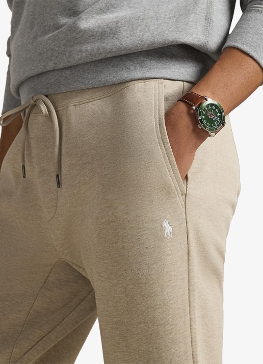 Ralph Lauren Tapered fit joggingbroek met logoborduring - detail 5 tuscan beige heather