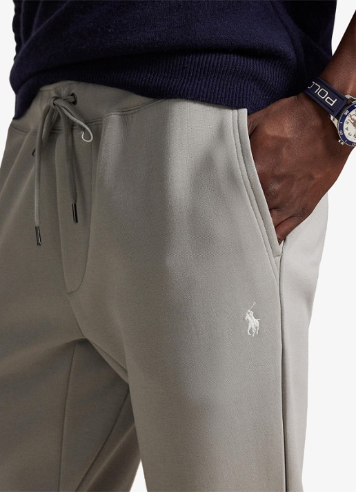 Ralph Lauren Tapered fit joggingbroek met logoborduring - detail 2 soft grey
