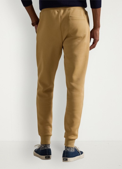 Ralph Lauren Tapered fit joggingbroek met logoborduring - achterkant classic camel