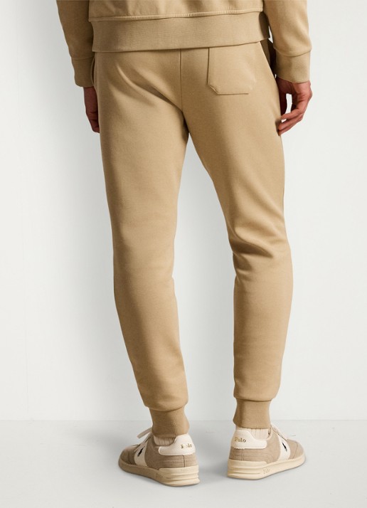 Ralph Lauren Tapered fit joggingbroek met logoborduring - achterkant 3 vintage khaki / khaki