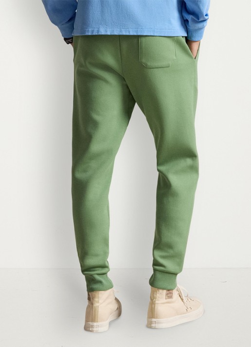 Ralph Lauren Tapered fit joggingbroek met logoborduring - achterkant 5 outback green / groen