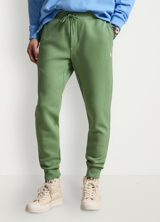 Ralph Lauren Tapered fit joggingbroek met logoborduring - detail 3 outback green / groen
