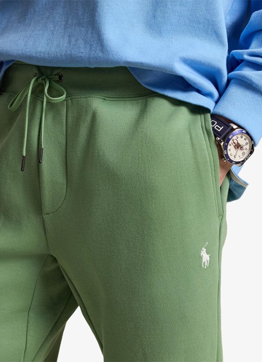 Ralph Lauren Tapered fit joggingbroek met logoborduring - detail 4 outback green / groen