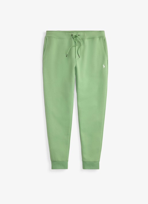 Ralph Lauren Tapered fit joggingbroek met logoborduring - voorkant outback green / groen