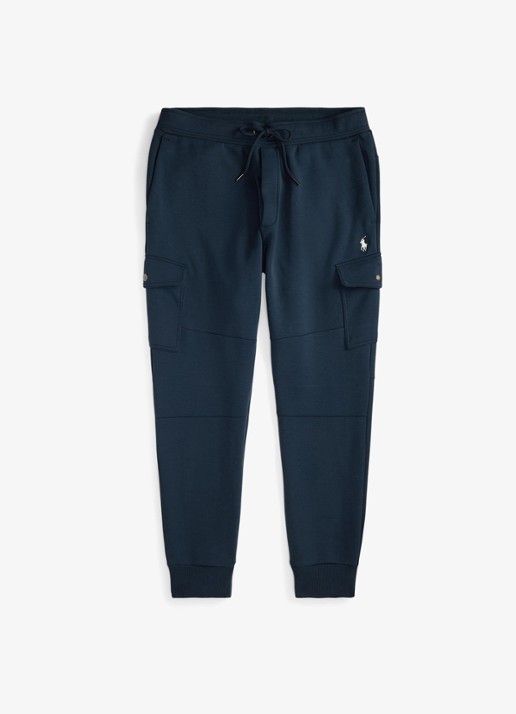 Ralph Lauren Tapered fit joggingbroek met steekzakken - voorkant aviator navy / donkerblauw