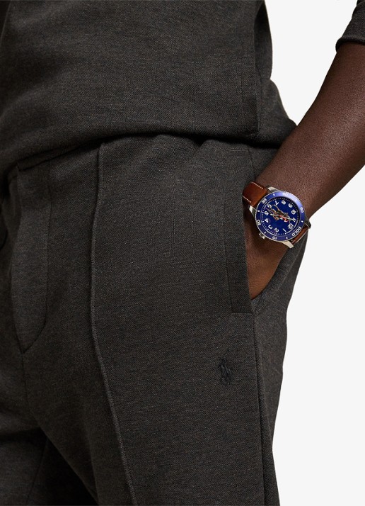 Ralph Lauren Tapered fit joggingbroek met steekzakken - detail 3 dark charcoal / donkergrijs