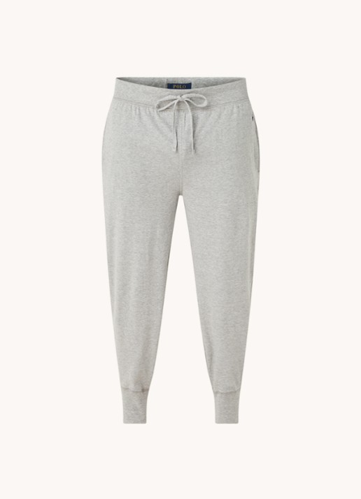 Ralph Lauren Tapered fit loungebroek met steekzakken en logo - voorkant grijs