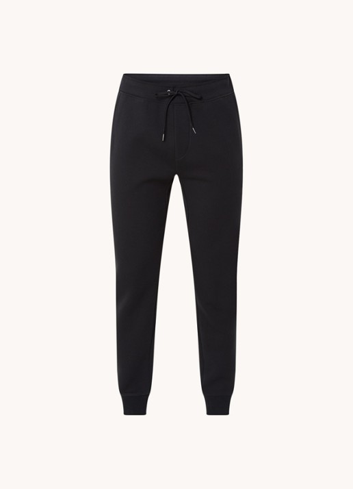 Ralph Lauren Tapered joggingbroek met logo - voorkant 9 polo black / zwart