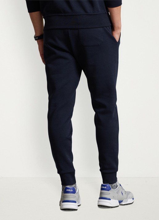 Ralph Lauren Tapered joggingbroek met logo - achterkant 5 aviator navy / donkerblauw