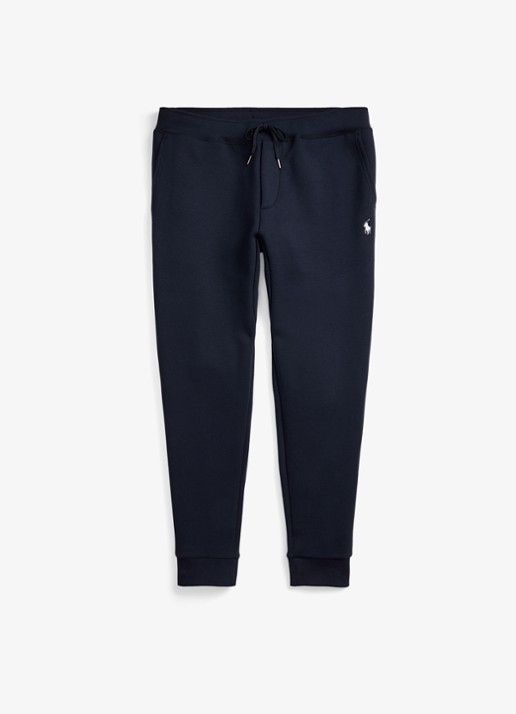 Ralph Lauren Tapered joggingbroek met logo - voorkant 3 aviator navy / donkerblauw