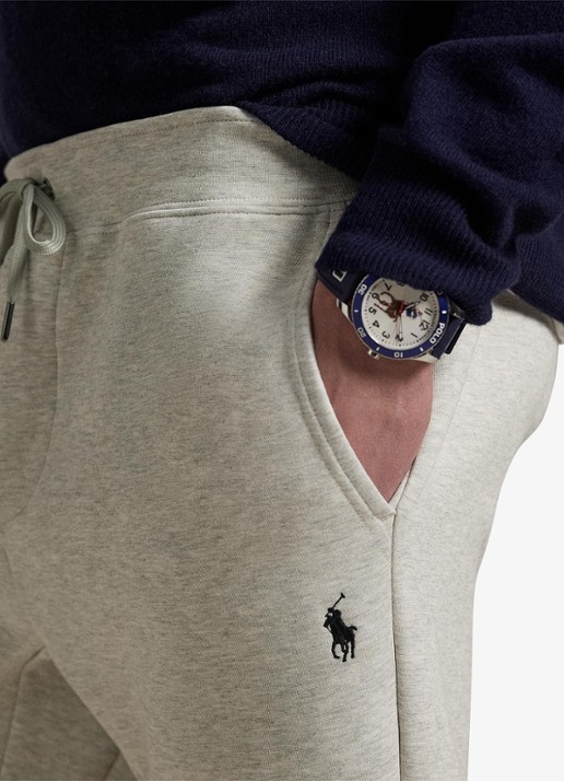 Ralph Lauren Tapered joggingbroek met logo - detail 2 lt sport heather / grijsmele