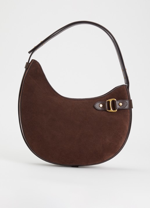 Ralph Lauren Tasha Large schoudertas van suède