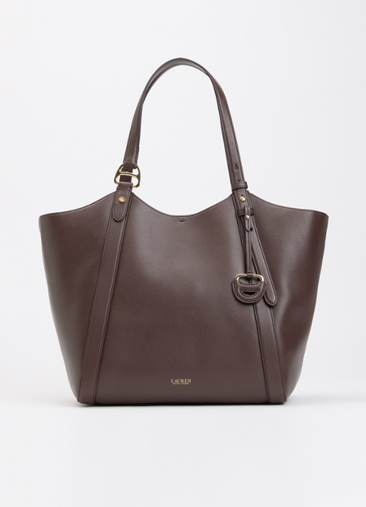 Ralph Lauren Tasha shopper van leer met verstelbare schouderriem