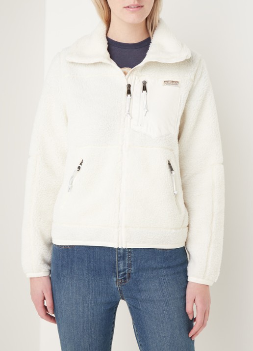 Ralph Lauren Teddy jack met ritszakken - detail 4 gebroken wit