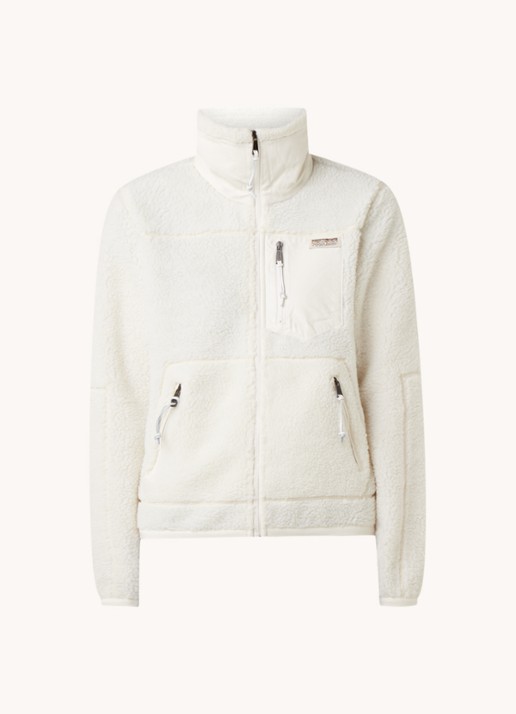 Ralph Lauren Teddy jack met ritszakken - voorkant 2 gebroken wit