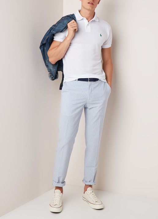 Ralph Lauren The Earth regular fit polo vervaardigd uit gerecycled plastic  - voorkant 2 wit