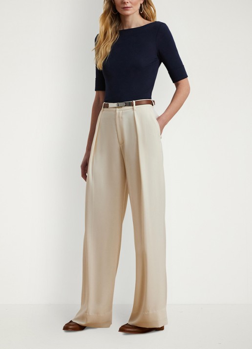 Ralph Lauren Top met boothals - voorkant 2 lauren navy / donkerblauw