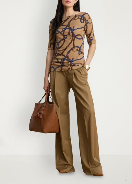 Ralph Lauren Top met print en boothals