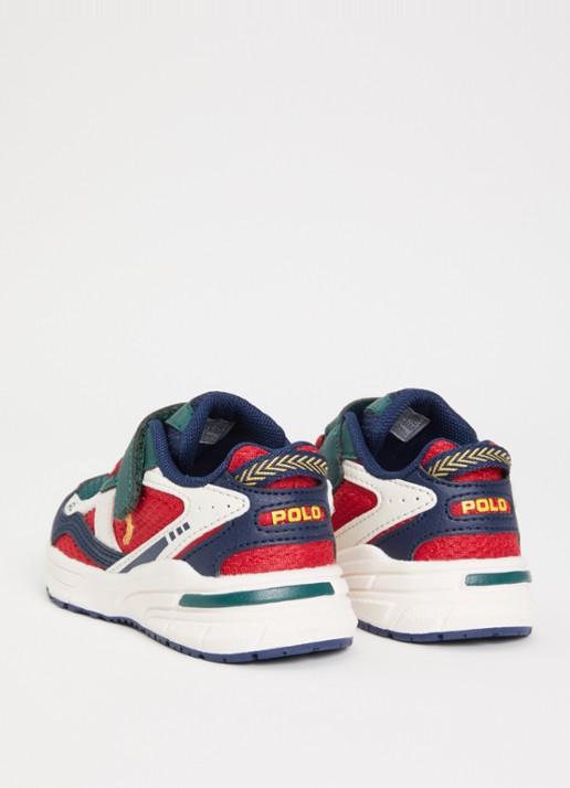 Ralph Lauren Trackster 275 sneaker met mesh details en logo - achterkant 2 rood