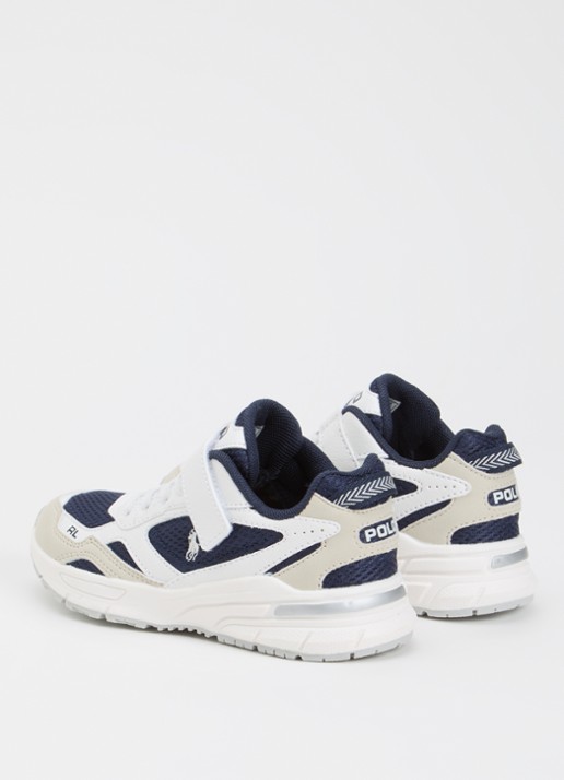Ralph Lauren Trackster sneaker met mesh details - achterkant wit