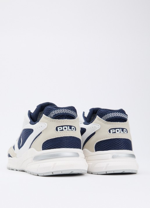 Ralph Lauren Trackster sneaker met mesh details - achterkant wit