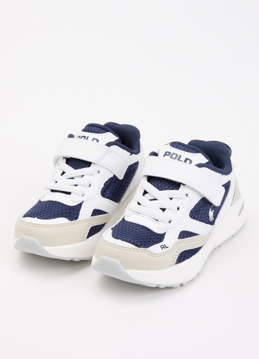 Ralph Lauren Trackster sneaker met mesh details - voorkant 3 wit