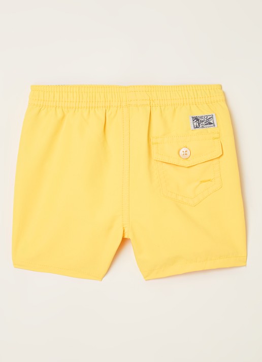 Ralph Lauren Traveler zwembroek met steekzakken en logo - voorkant 2 geel