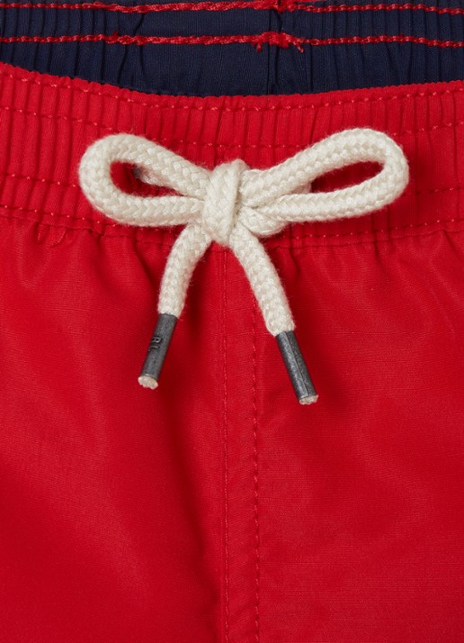 Ralph Lauren Traveler zwembroek met steekzakken en logo - detail 3 rood
