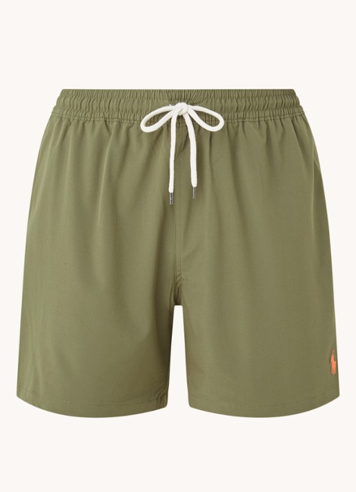 Ralph Lauren Traveler zwembroek met steekzakken - voorkant 2 olijfgroen