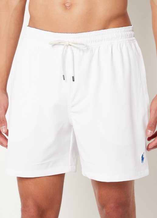 Ralph Lauren Traveler zwembroek met steekzakken - detail 4 wit