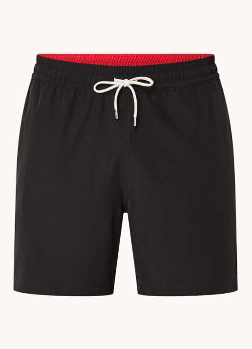 Ralph Lauren Traveler zwemshorts met logo en koordsluiting - voorkant 3 polo black / zwart