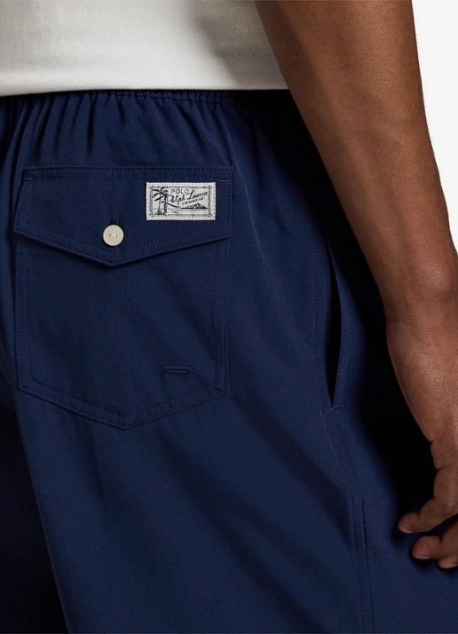 Ralph Lauren Traveler zwemshorts met logo en koordsluiting - detail 4 newport navy / donkerblauw