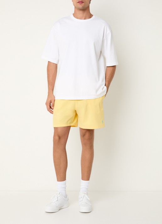 Ralph Lauren Traveler zwemshorts met logoborduring - voorkant 3 geel