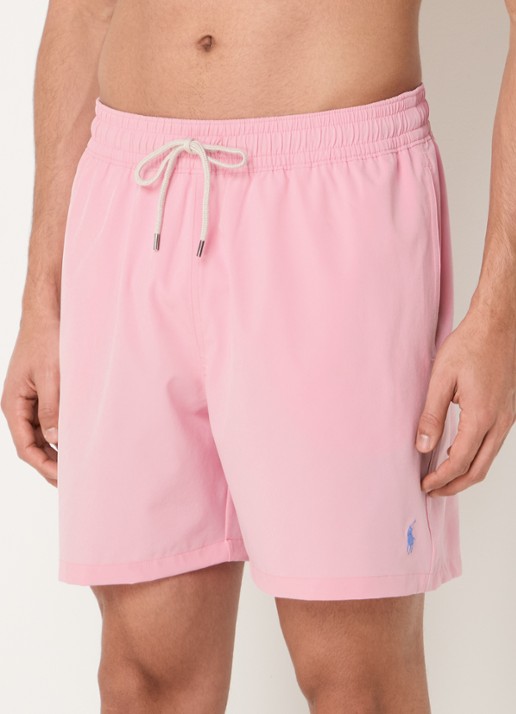Ralph Lauren Traveler zwemshorts met logoborduring - detail 4 lichtroze