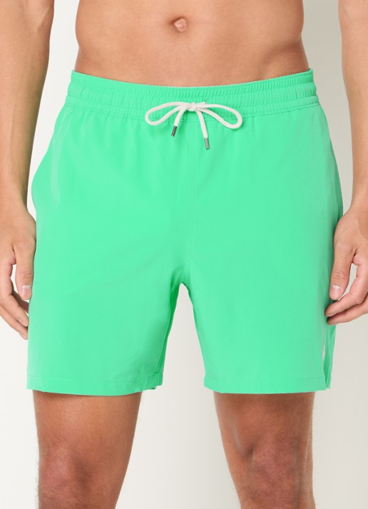 Ralph Lauren Traveler zwemshorts met logoborduring - detail 3 lime / groen