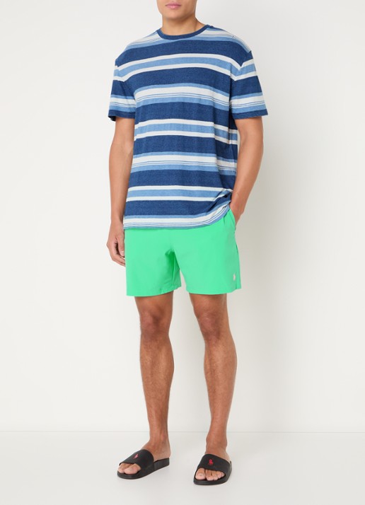Ralph Lauren Traveler zwemshorts met logoborduring - voorkant 2 lime / groen