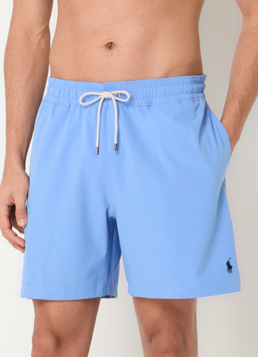 Ralph Lauren Traveler zwemshorts met logoborduring - detail 3 harbour island blue / blauw
