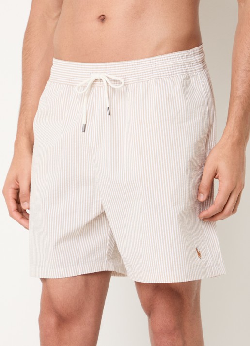 Ralph Lauren Traveler zwemshorts met streepprint en steekzakken