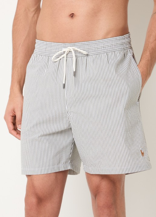 Ralph Lauren Traveler zwemshorts met streepprint en steekzakken