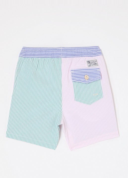 Ralph Lauren Travlr zwemshorts met logo - voorkant 2 roze