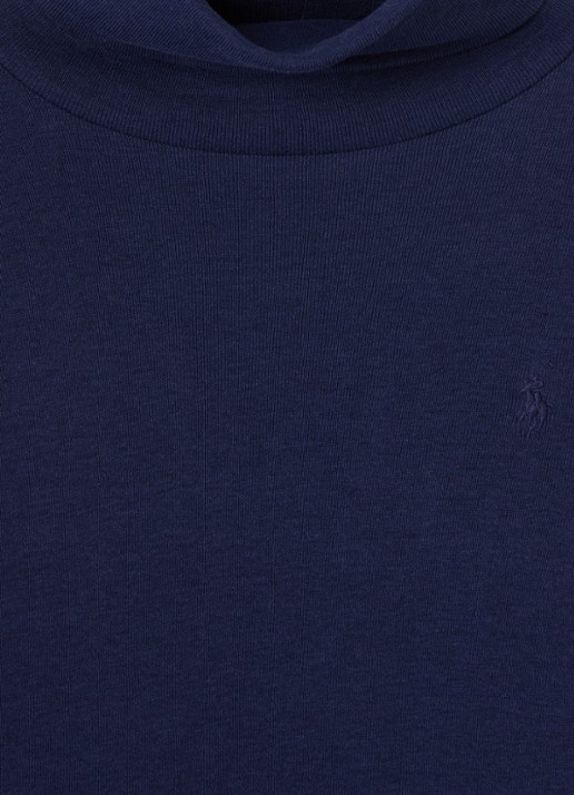 Ralph Lauren Trui met col - detail 2 donkerblauw